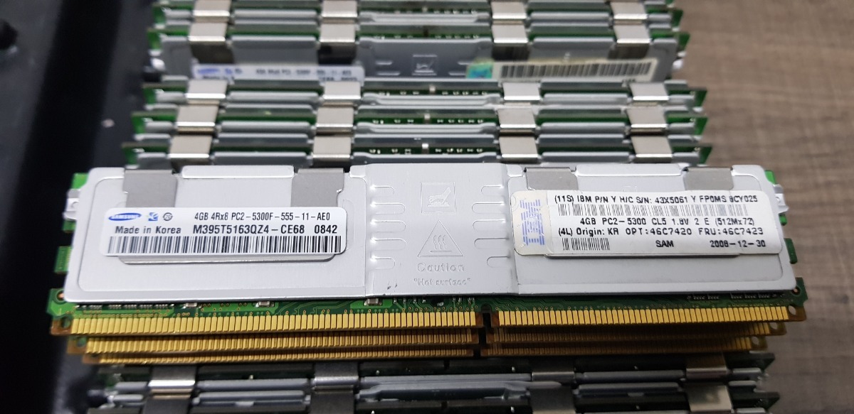 PC2-5300F 667GHz FULLY BUFFERED FOR HP PROLIANT DL380 BL460C G5 16X4GB 64GB
