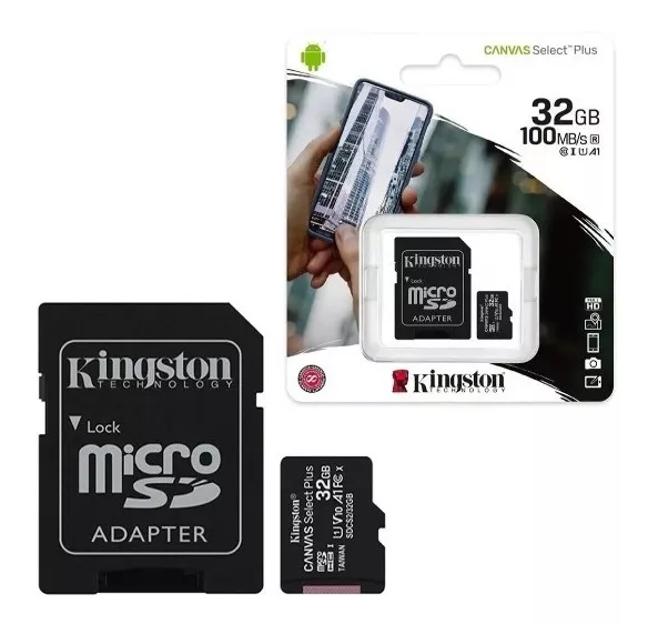SIDETRONIC | Memoria Micro Sd 32 Gb Kingston Canvas Select Plus Clase 10 - $ 663,00