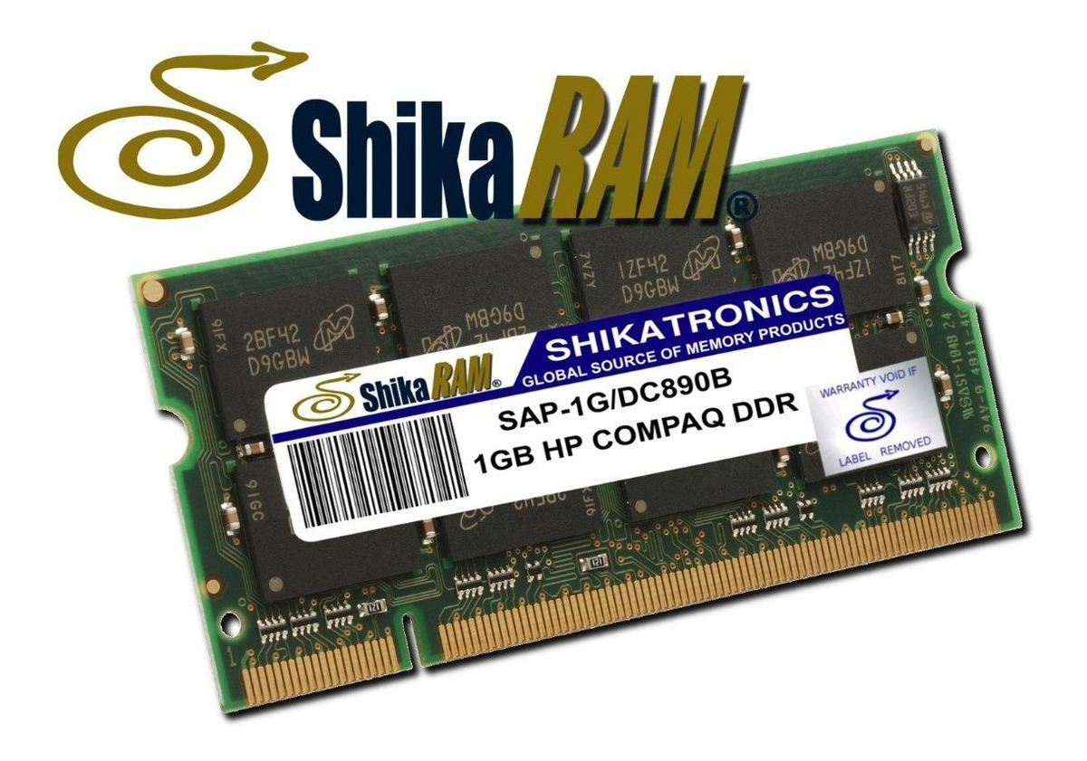Memoria Ram Ddr 1gb Shikatronics Para Portatiles Hp Compaq - $ 700.00