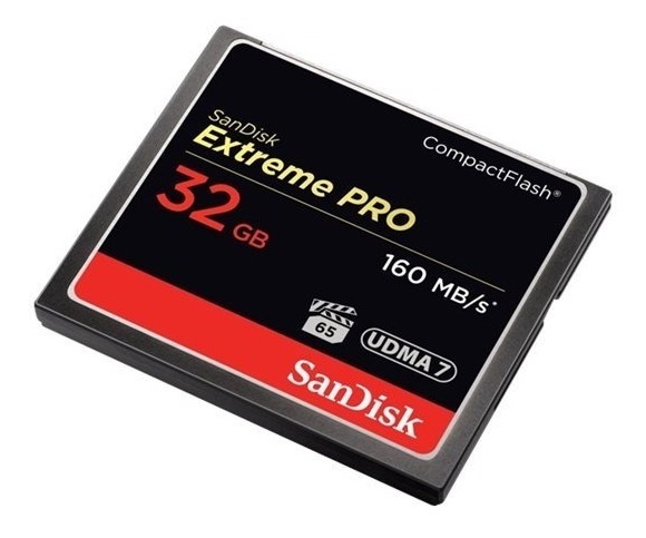 Sandisk 32GB UDMA 7 Extreme Pro Tarjeta Flash Compacta-hasta 160MB//s Velocidad de lectura.