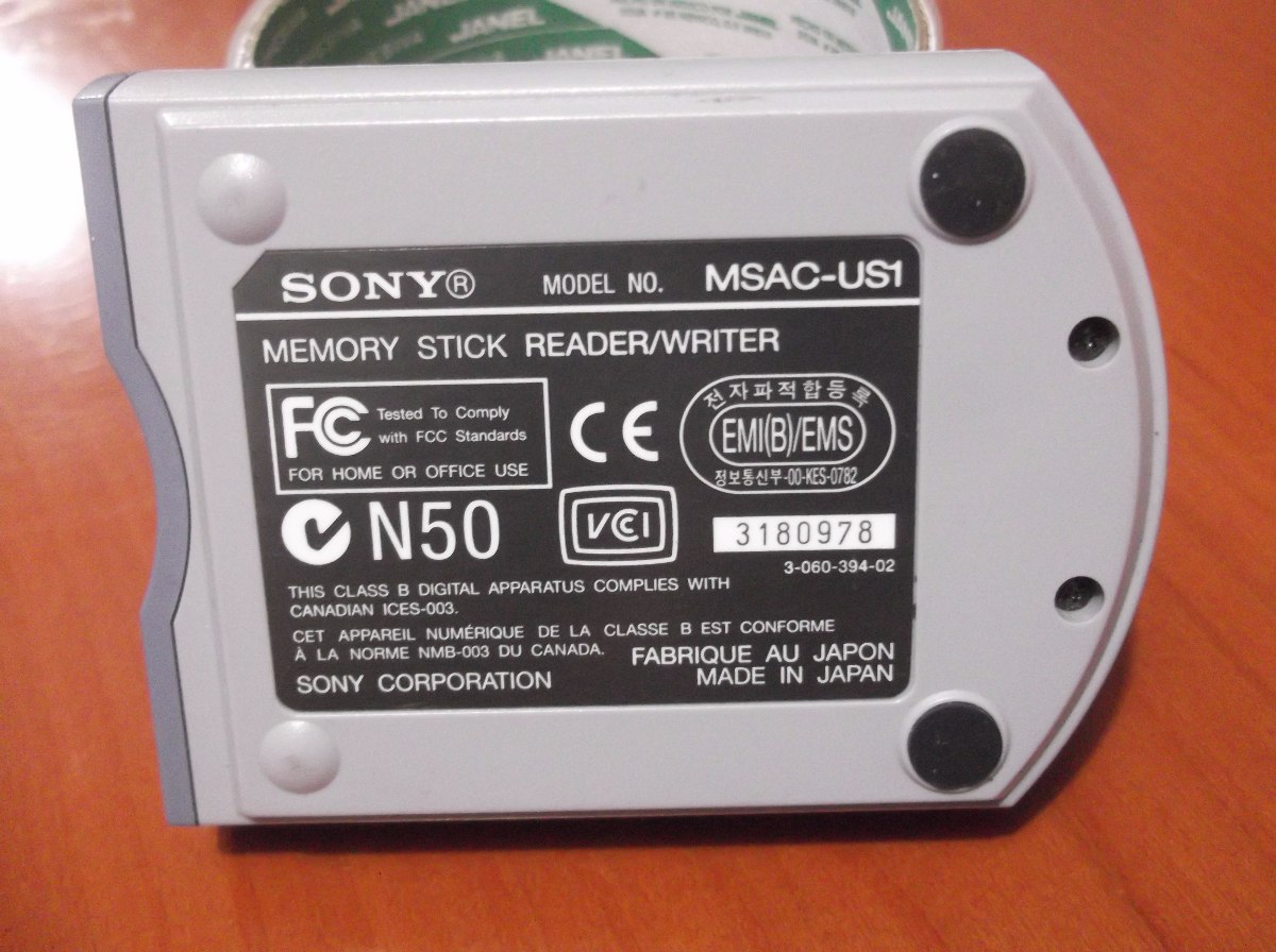 Drivers sony memory stick reader msac-us1 Windows 8 X64 Download