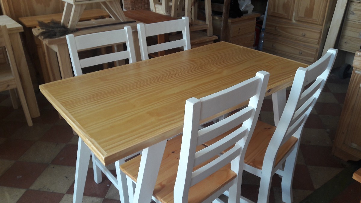 Mesa 1.40 + 6 Sillas Color Juego De Comedor Vintage Retro - $ 9.850 ... Mesa 1.40 + 6 Sillas Color Juego De Comedor Vintage Retro - $ 9.850 ...