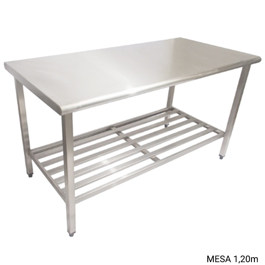 Mesa A O Inox 1 20 X 0 70 Com Prateleira De Inox Cozinhas R 920 Mesa A O Inox 1 20 X 0 70 Com Prateleira De Inox Cozinhas R 920