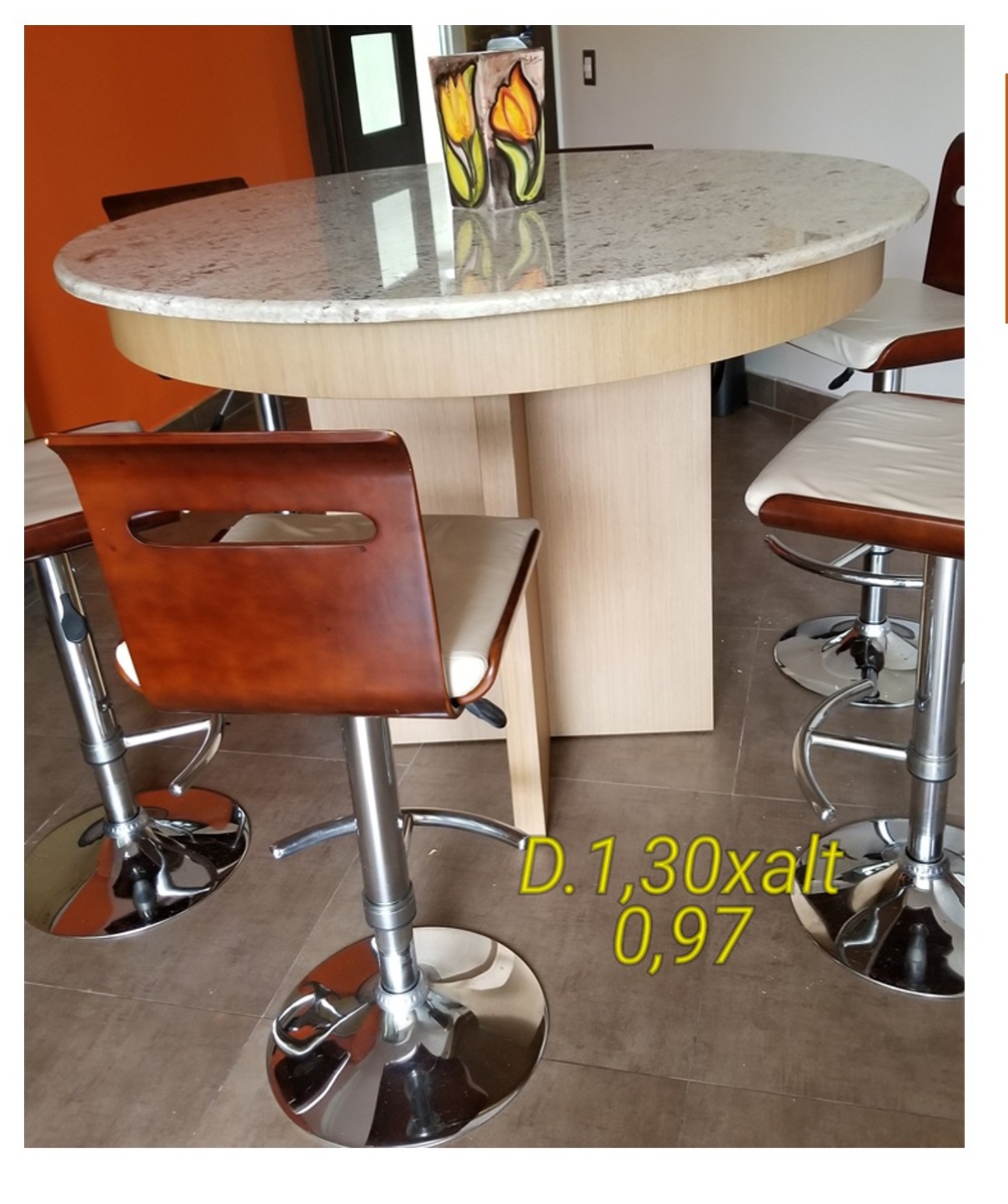 Mesa Alta Para Comedor Con Top De Granito - U$S 309,00 en Mercado Libre Mesa Alta Para Comedor Con Top De Granito - U$S 309,00 en Mercado Libre