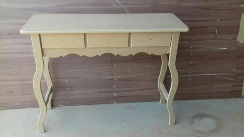 Mesa Aparador Desmontável 3 Gavetas Em Mdf Crú R$ 135,00 em Mercado Livre Aparador De Colocar Fotos ~ Mesa Aparador Desmontável 3 Gavetas Em Mdf Crú R$ 135,00 em Mercado Livre