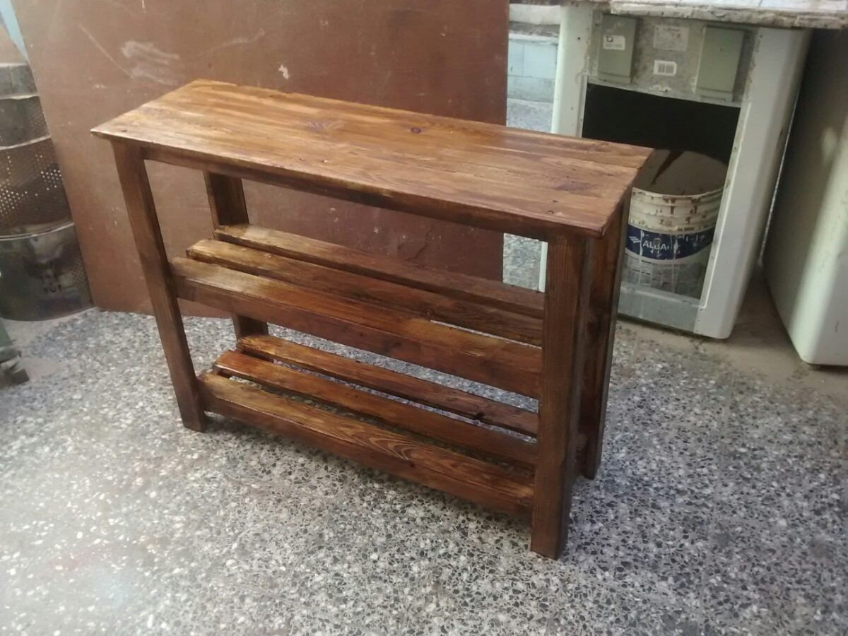 Mesa Auxiliar Cocina Madera Pallet Reciclado - $ 2.015,00 en Mercado ... Mesa Auxiliar Cocina Madera Pallet Reciclado - $ 2.015,00 en Mercado ...