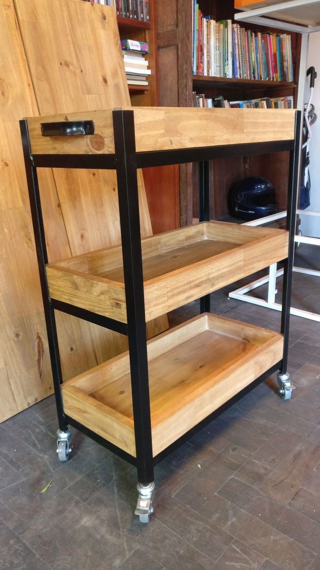 Mesa Auxiliar De Arrime Bar De Cocina En Hierro Y Madera - $ 5.000 ... Mesa Auxiliar De Arrime Bar De Cocina En Hierro Y Madera - $ 5.000 ...