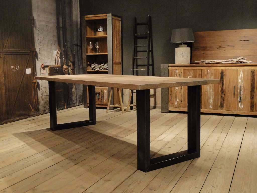 Mesa Cocina Comedor Industrial De Madera Y Hierro 1.6x1 - $ 16.500 ... Mesa Cocina Comedor Industrial De Madera Y Hierro 1.6x1 - $ 16.500 ...