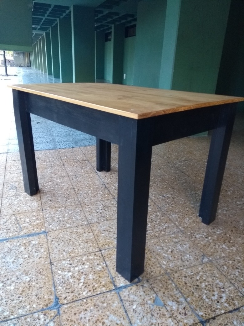 Mesa Comedor Cocina Madera Pintada En Pino - $ 2.250,00 en Mercado Libre Mesa Comedor Cocina Madera Pintada En Pino - $ 2.250,00 en Mercado Libre