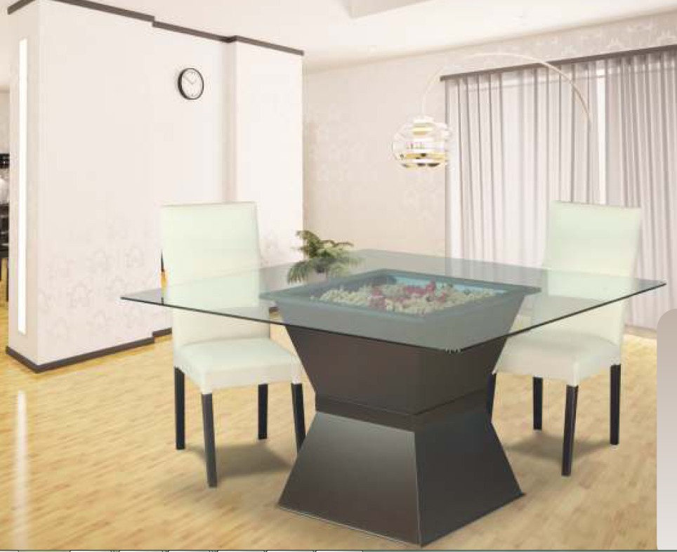 Mesa Comedor Cuadrada Vidrio. Base Diamant Laquead. 1.40 Mt ... Mesa Comedor Cuadrada Vidrio. Base Diamant Laquead. 1.40 Mt ...