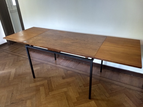 Mesa Comedor Diseño Original 70s (industrial Madera Hierro ... Mesa Comedor Diseño Original 70s (industrial Madera Hierro ...