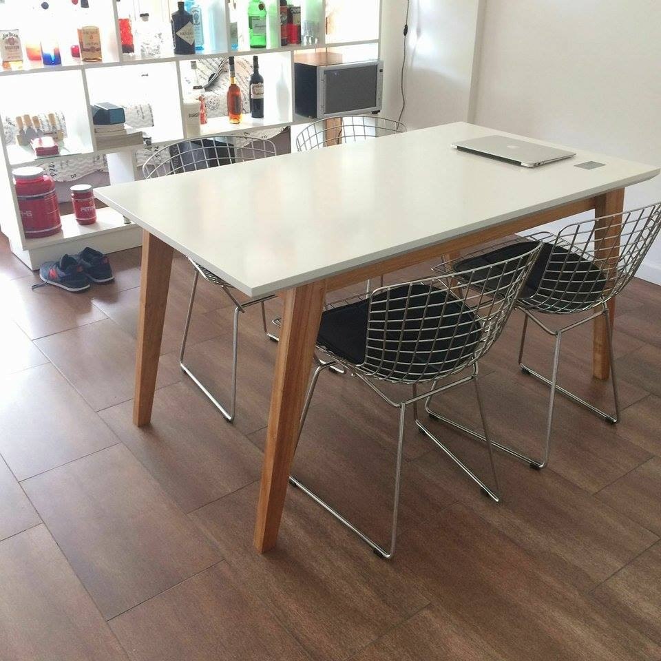 Mesa Comedor Estilo Escandinavo 1,80 X 0,90 + 6 Sillas Eames ... Mesa Comedor Estilo Escandinavo 1,80 X 0,90 + 6 Sillas Eames ...