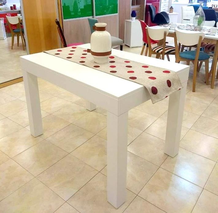 Mesa Comedor Fija 4 Patas Laca Blanca 160x80 + 4 Sillas Lola ... Mesa Comedor Fija 4 Patas Laca Blanca 160x80 + 4 Sillas Lola ...