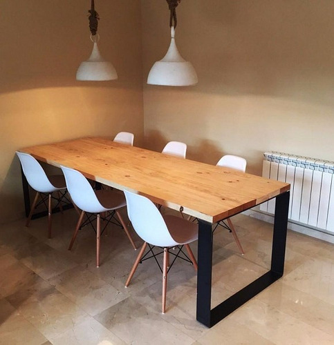 Mesa comedor industria madera y hierro 1,40 pelikan 1 5.899,99 ...