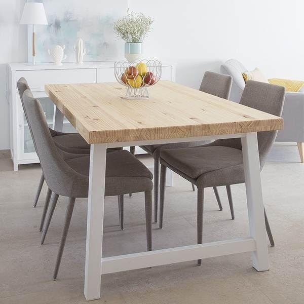 Mesa Comedor Industrial Madera Hierro (140x80) Y A Medida - $ 5.800 ... Mesa Comedor Industrial Madera Hierro (140x80) Y A Medida - $ 5.800 ...