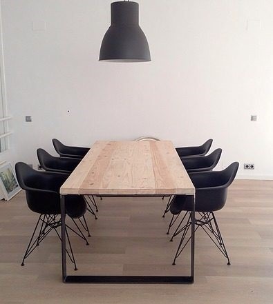 Mesa Comedor Madera Hierro Diseño Industrial Ilgiardino® - $ 24.000 ... Mesa Comedor Madera Hierro Diseño Industrial Ilgiardino® - $ 24.000 ...