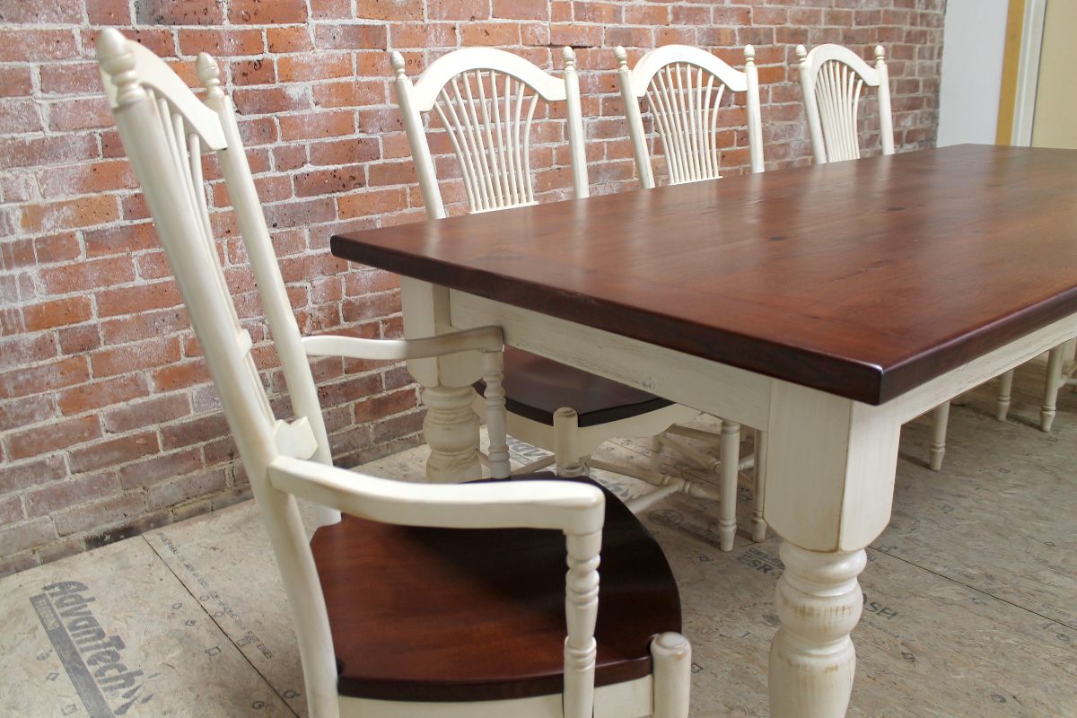 Mesa Comedor Madera Patas Torneadas Pintada Patinada - $ 9.000,00 en ... Mesa Comedor Madera Patas Torneadas Pintada Patinada - $ 9.000,00 en ...