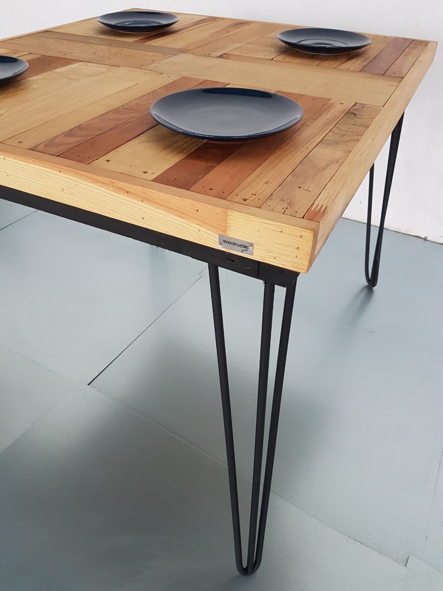 Mesa Comedor Madera Reciclada - $ 2,200.00 en Mercado Libre Mesa Comedor Madera Reciclada - $ 2,200.00 en Mercado Libre