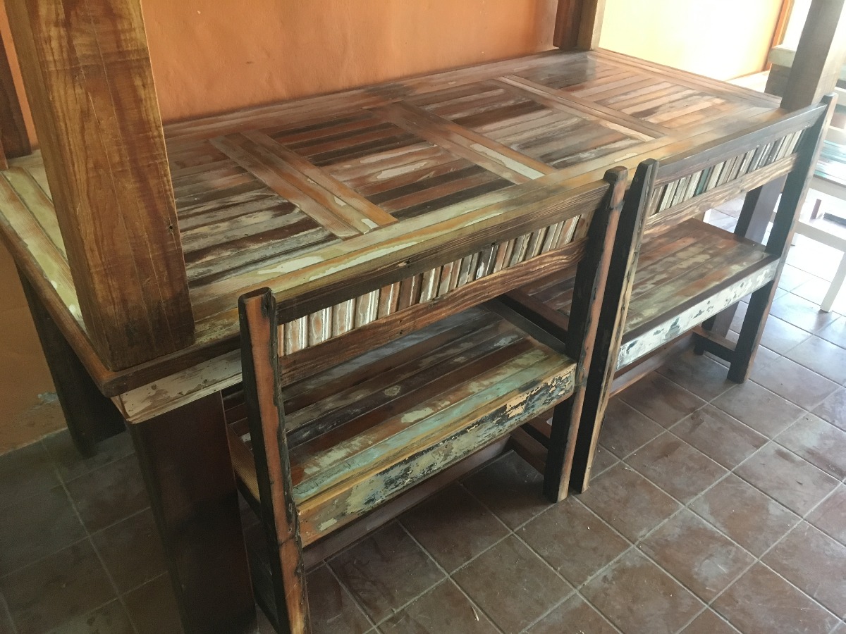 Mesa Comedor Madera Reciclada Vintage Decapada Rustica - $ 13.999,00 ... Mesa Comedor Madera Reciclada Vintage Decapada Rustica - $ 13.999,00 ...