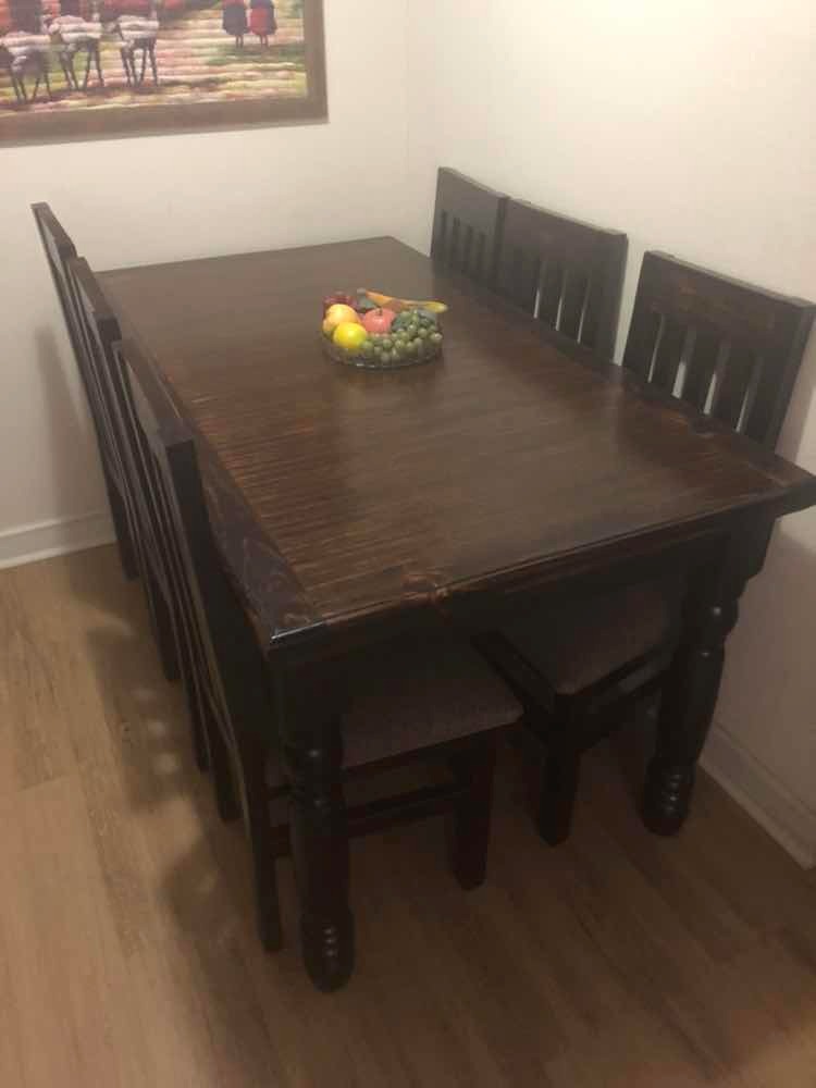 Mesa Comedor Madera Rústica Nueva - $ 140.000 en Mercado Libre Mesa Comedor Madera Rústica Nueva - $ 140.000 en Mercado Libre