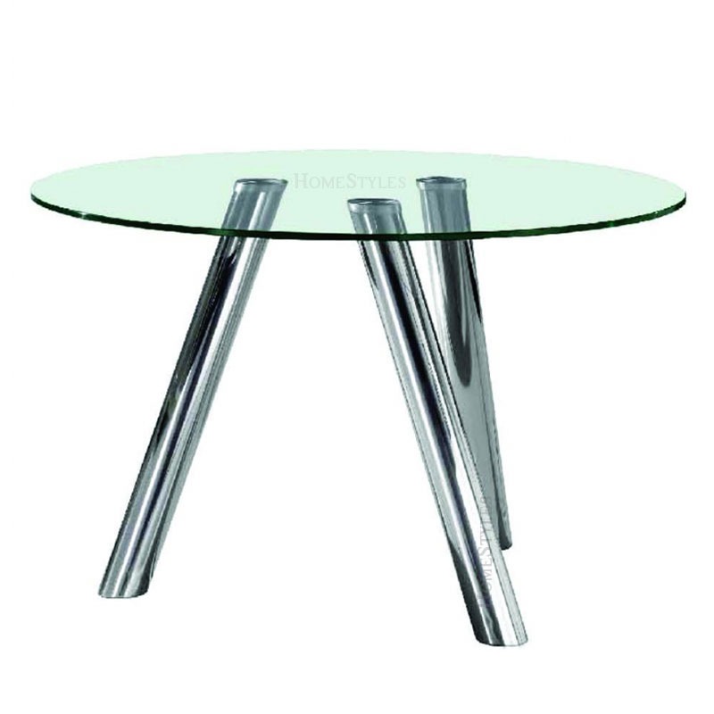 Mesa Comedor Mod. Alanis 130cm Ø Cristal 12mm Patas Acero - $ 22.000 ... Mesa Comedor Mod. Alanis 130cm Ø Cristal 12mm Patas Acero - $ 22.000 ...