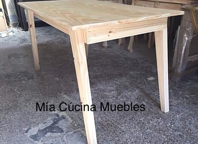 Mesa Comedor Pino Vintage Escandinava 180x80 Mesa Comedor Pino Vintage Escandinava 180x80