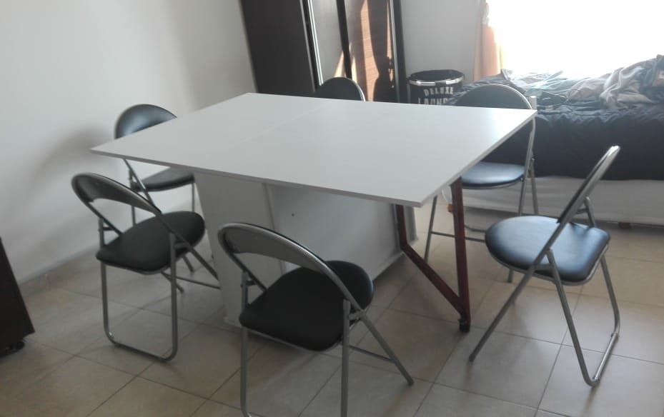 Mesa Comedor Plegable Multifunción De Diseño En Melamina - $ 5.900 ... Mesa Comedor Plegable Multifunción De Diseño En Melamina - $ 5.900 ...