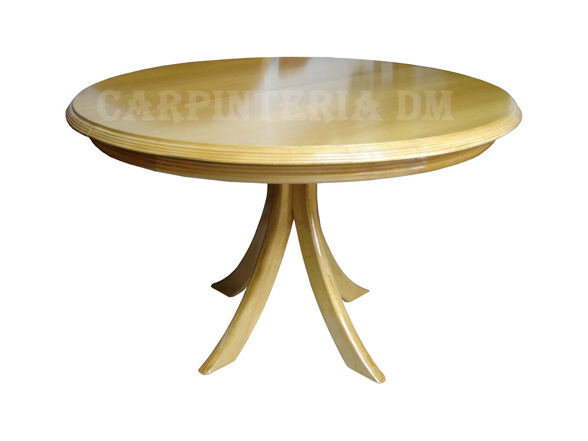 Mesa Comedor Redonda 100cm Extensible 40cm / Carpinteria Dm ... Mesa Comedor Redonda 100cm Extensible 40cm / Carpinteria Dm ...