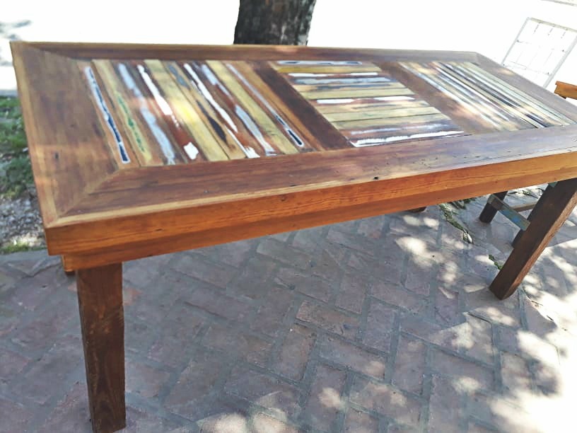 Mesa Comedor Rústica Vintage Retro Madera Recupera-reciclada ... Mesa Comedor Rústica Vintage Retro Madera Recupera-reciclada ...