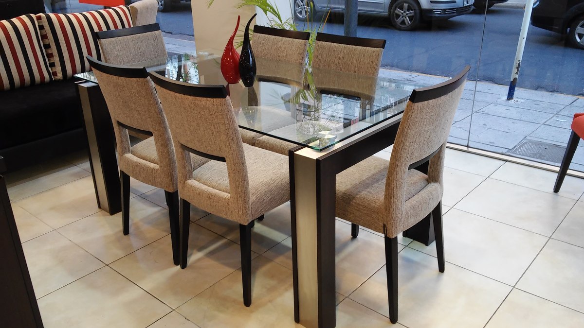 Mesa Comedor Vidrio Acero Laca Blanca 1.60m Studio Mobel - $ 11.200 ... Mesa Comedor Vidrio Acero Laca Blanca 1.60m Studio Mobel - $ 11.200 ...