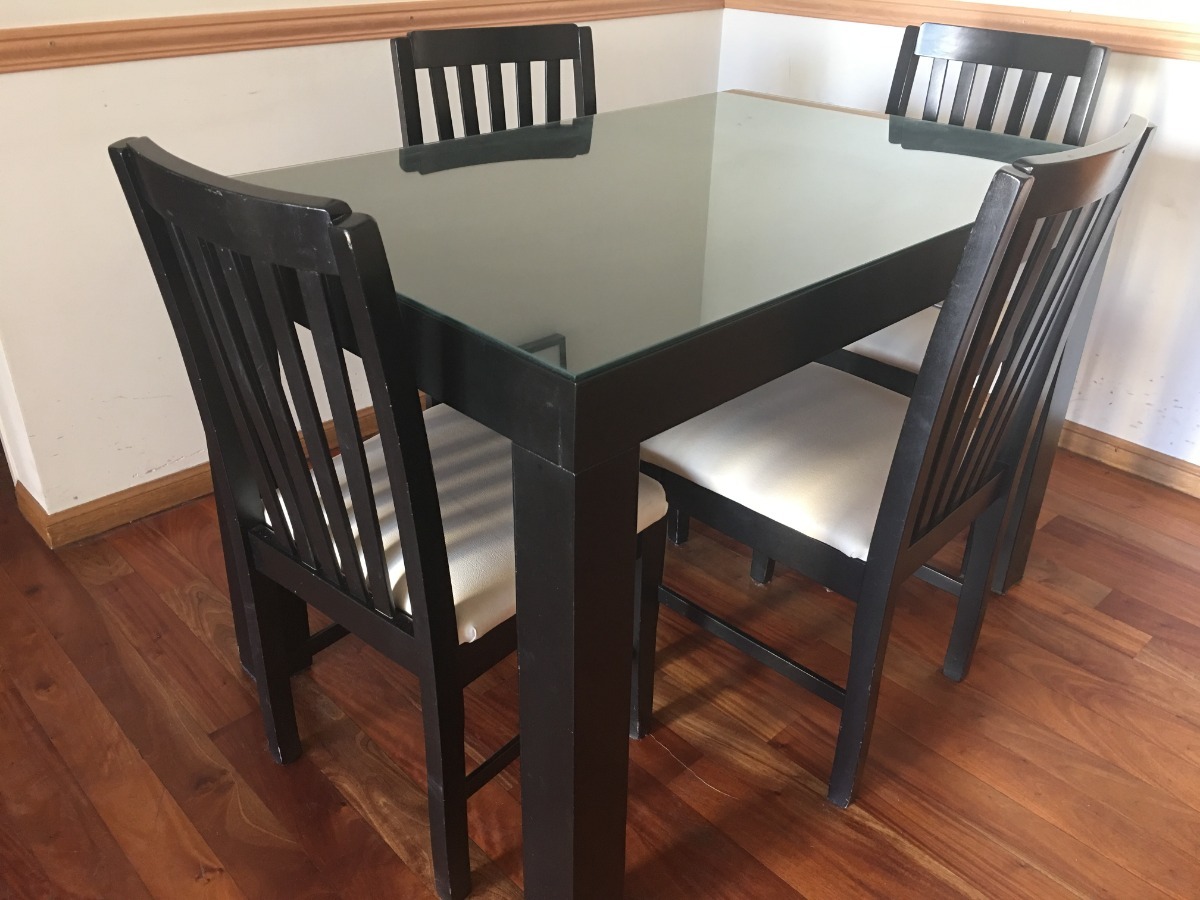 Mesa Comedor Wengue De Algarrobo Con 4 Sillas - $ 5.600,00 en ... Mesa Comedor Wengue De Algarrobo Con 4 Sillas - $ 5.600,00 en ...