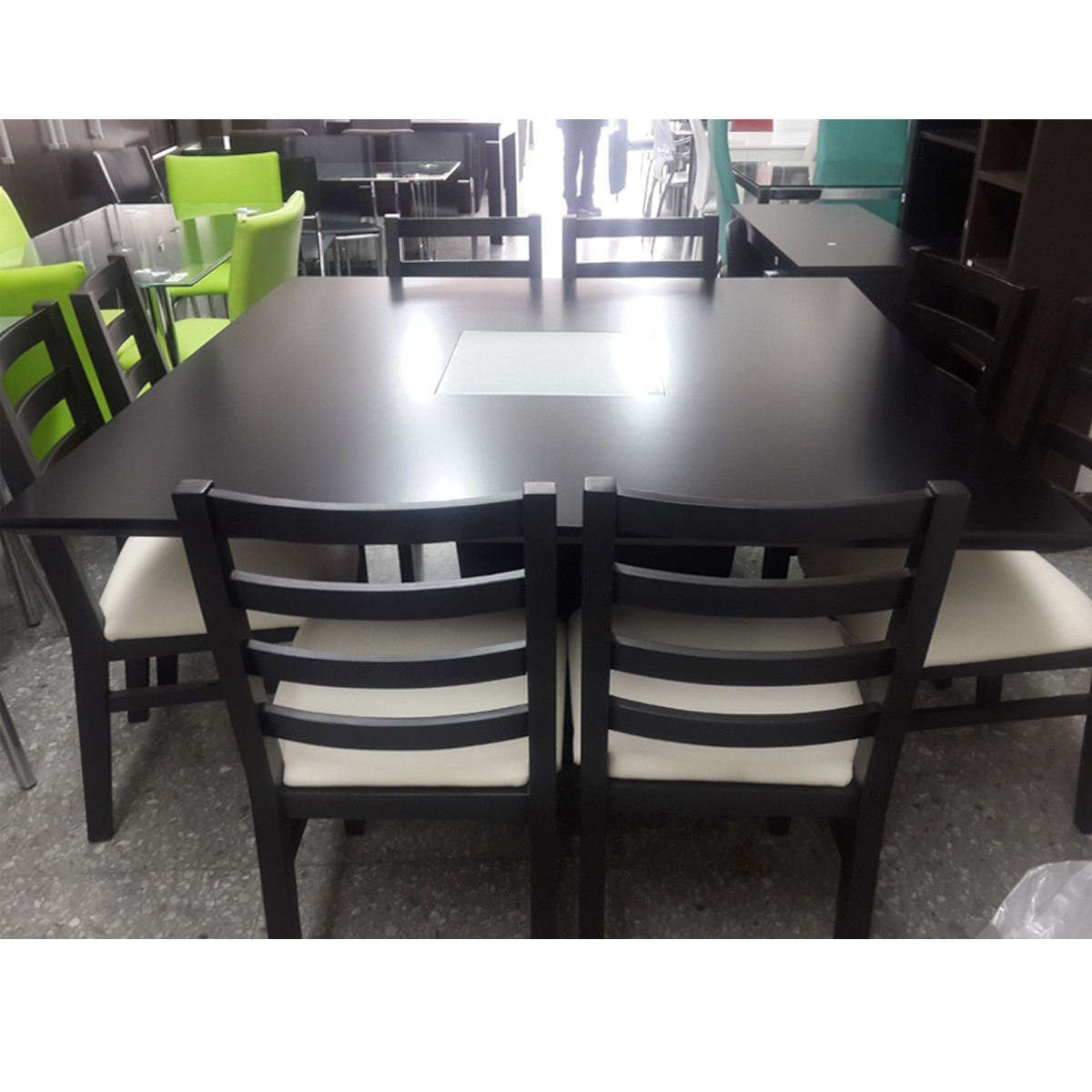 Mesa Cuadrada 1.40 X140 Madera Guatambu + 6 Sillas Blanca - $ 14.000 ... Mesa Cuadrada 1.40 X140 Madera Guatambu + 6 Sillas Blanca - $ 14.000 ...