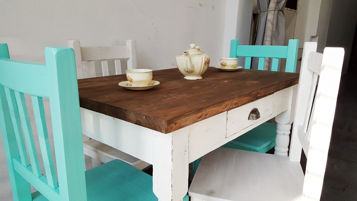 Mesa De Campo En Madera Rustica Para Comedor Diario - $ 12.250,00 en ... Mesa De Campo En Madera Rustica Para Comedor Diario - $ 12.250,00 en ...