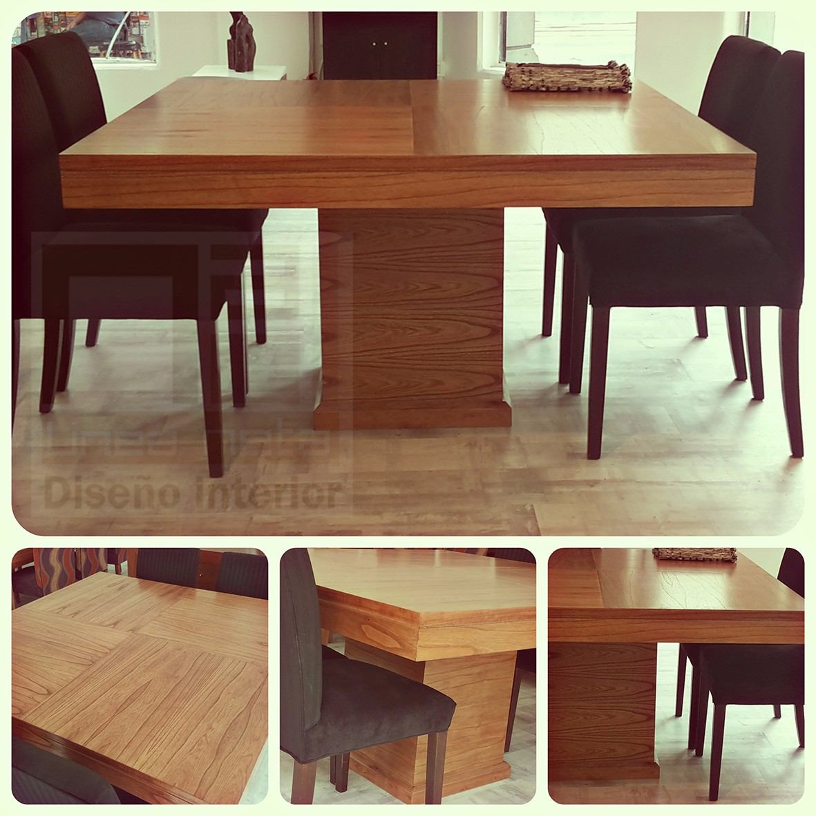 Mesa De Comedor 1,40m X 1,40m Tapa Facetada / Madera - $ 19.200,00 ... Mesa De Comedor 1,40m X 1,40m Tapa Facetada / Madera - $ 19.200,00 ...