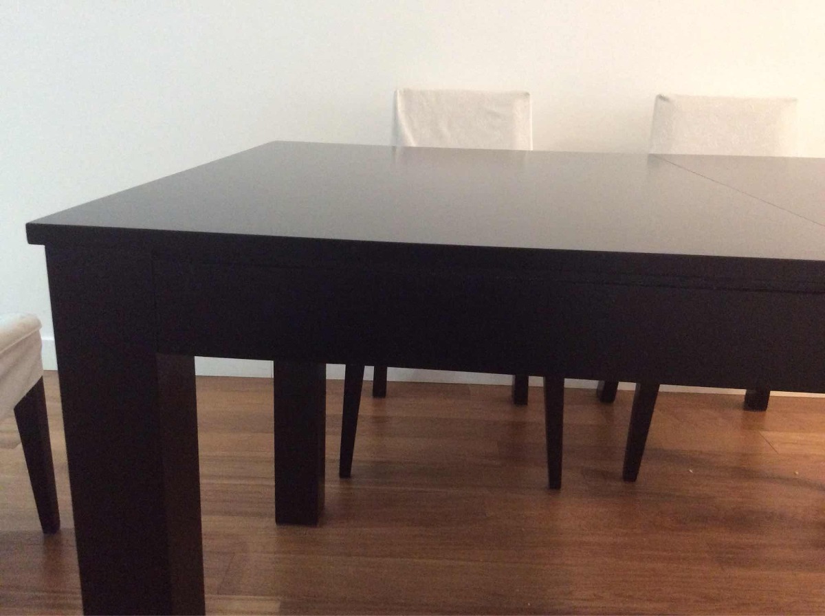 Mesa De Comedor De Madera. Color Wengue - $ 4.000,00 en Mercado Libre Mesa De Comedor De Madera. Color Wengue - $ 4.000,00 en Mercado Libre