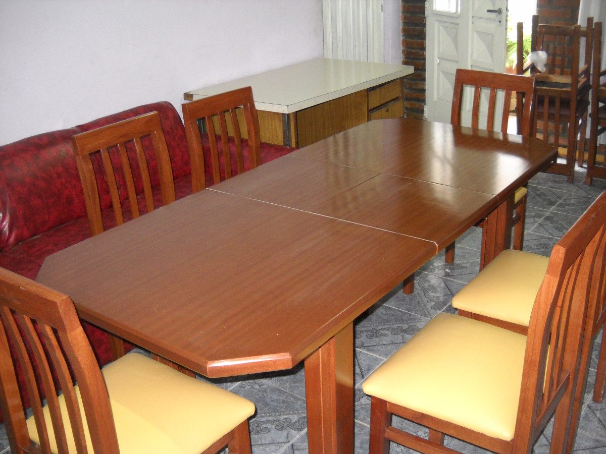 Mesa De Comedor Extensible De 160mts A 210mts + 6 Sillas - $ 24.500 ... Mesa De Comedor Extensible De 160mts A 210mts + 6 Sillas - $ 24.500 ...