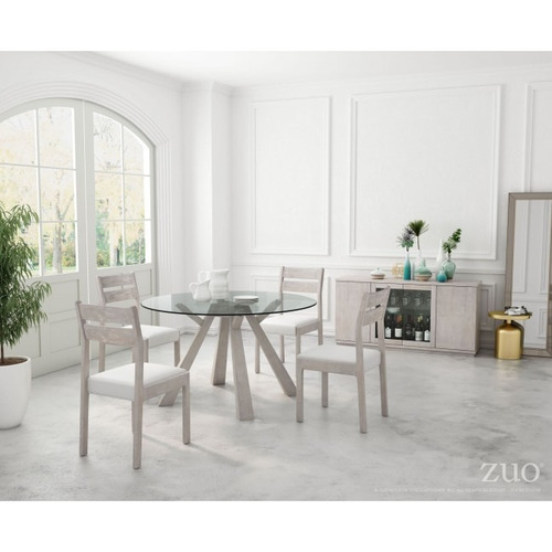 Mesa De Comedor Modelo Beaumont Cristal Redonda - Acacia Kës ... Mesa De Comedor Modelo Beaumont Cristal Redonda - Acacia Kës ...