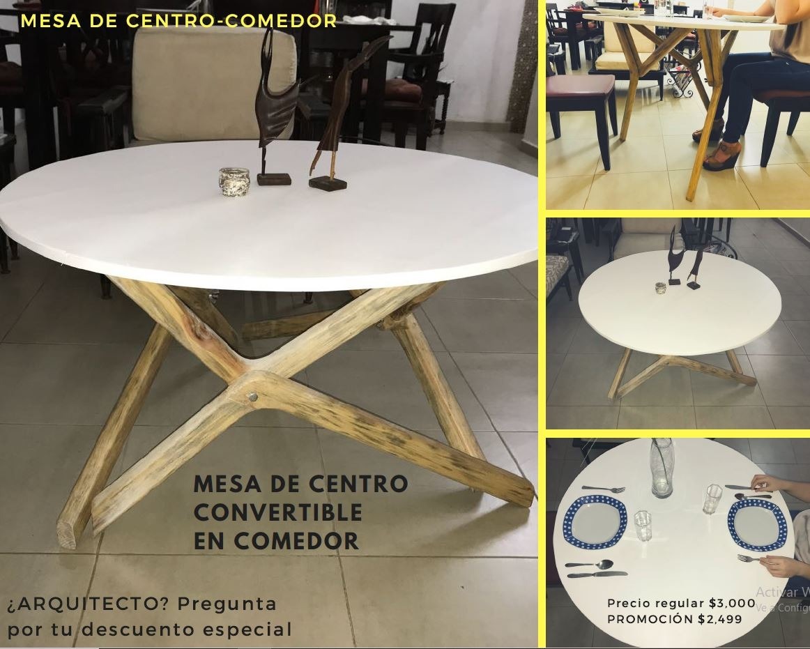 Mesa De Doble Función | # 1.- Mesa De Centro Y # 2.- Comedor ... Mesa De Doble Función | # 1.- Mesa De Centro Y # 2.- Comedor ...