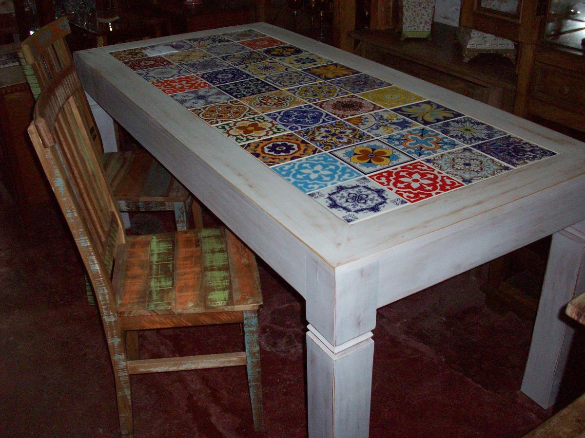 Mesa De Jantar Com Tampo De Azulejo Decorados R$ 2 200,00 em Mercado Livre Armario Itatiaia Magazine Luiza ~ Mesa De Jantar Com Tampo De Azulejo Decorados R$ 2 200,00 em Mercado Livre