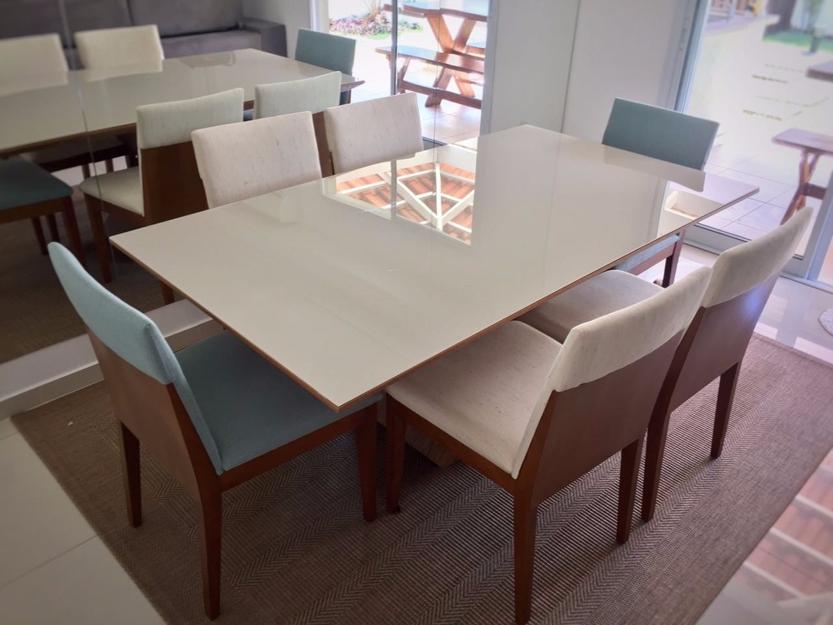 Mesa De Jantar Madeira E Vidro Com 6 Cadeiras Sem Juros R$ 3 890,00 em Mercado Livre Adesivo De Parede Grande ~ Mesa De Jantar Madeira E Vidro Com 6 Cadeiras Sem Juros R$ 3 890,00 em Mercado Livre