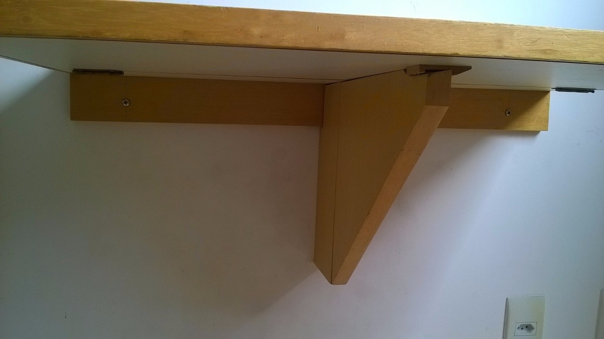 Mesa De Parede Dobravel 80×50 Em Madeira R$ 90,00 em Mercado Livre Mesa Em Parede ~ Mesa De Parede Dobravel 80×50 Em Madeira R$ 90,00 em Mercado Livre