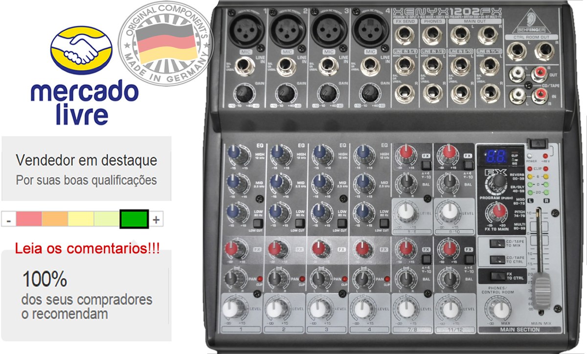 mesa de som behringer