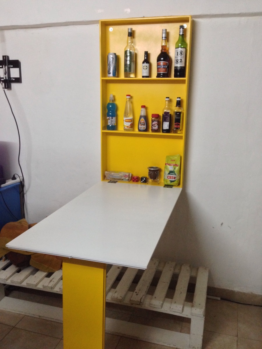 Mesa Desayunador-escritorio-comedor-plancha Plegable A Pared ... Mesa Desayunador-escritorio-comedor-plancha Plegable A Pared ...