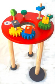 mesas didacticas para niños de madera