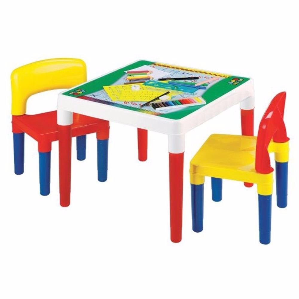 Mesa Didática Infantil Escolar Com 2 Cadeiras Bell Toy R