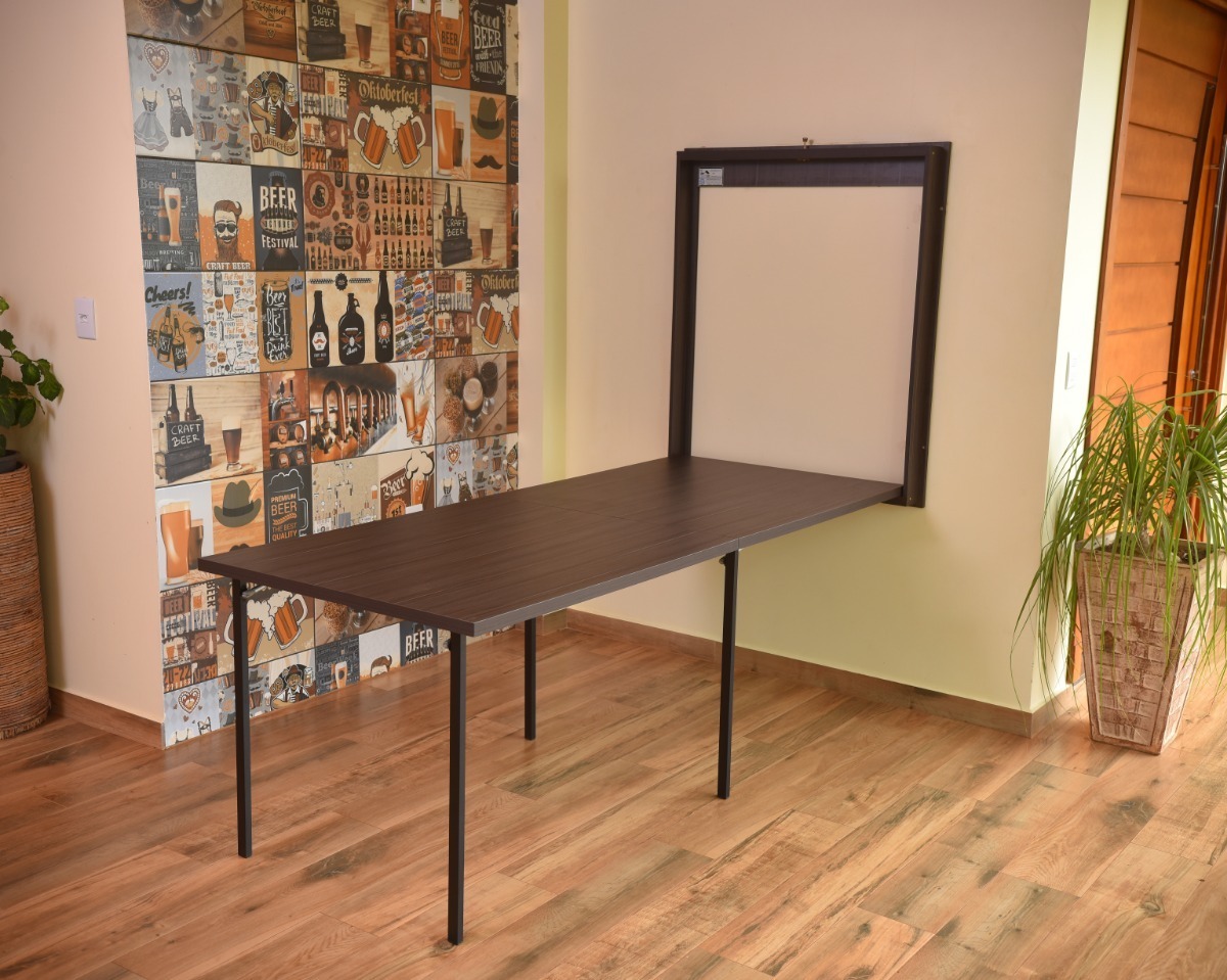 modelo de mesa dobrável retrátil de parede 2,1 retrátil churrasco área de festa