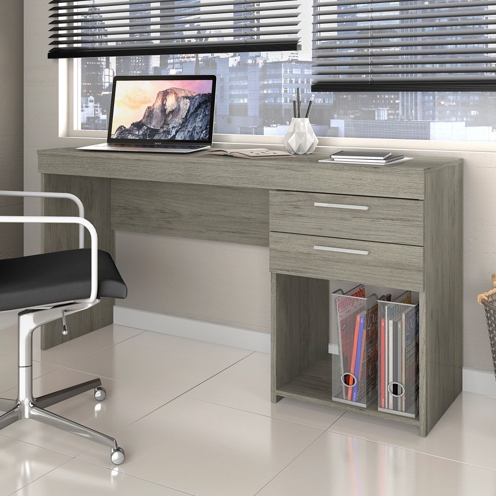 Mesa Home Office P Escritório 02 Gavetas Notável Carvalho R 154 00 Em Mercado Livre Mesa Home Office P Escritório 02