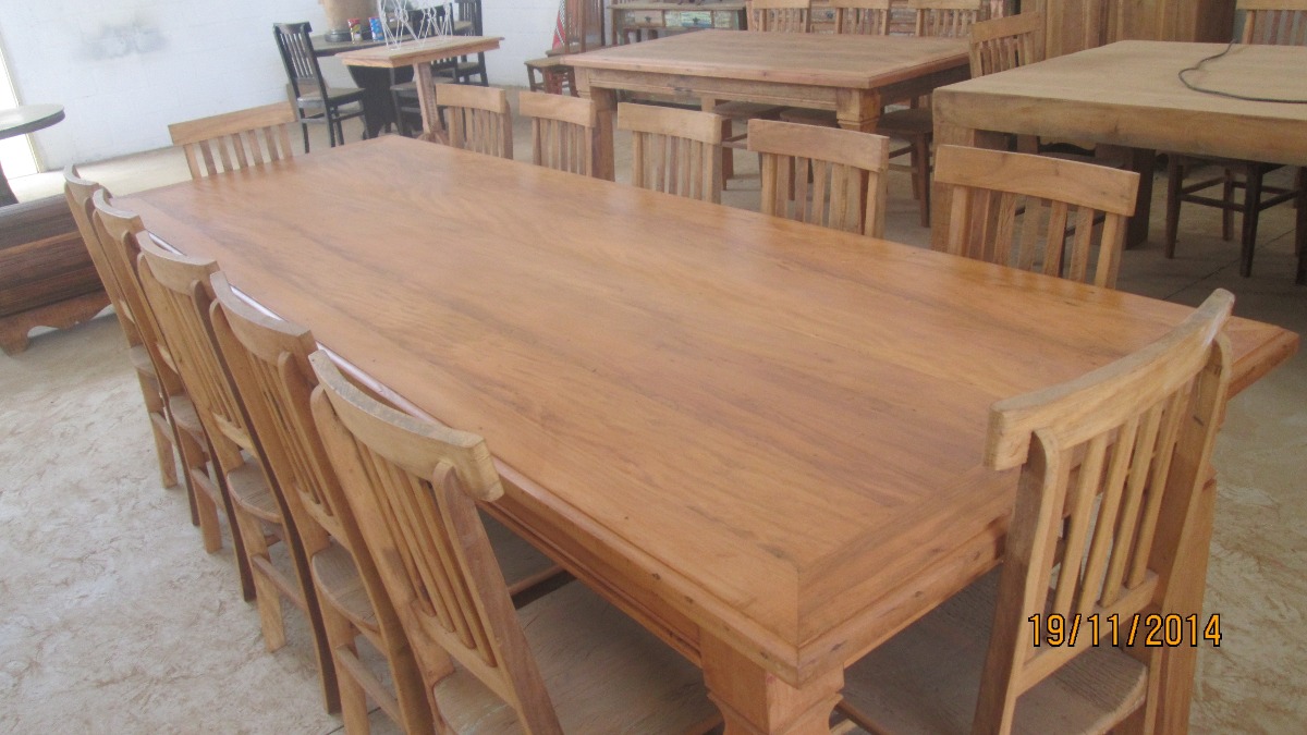 Mesa De Jantar Madeira Maci A R Stica 3 Metros 12 Cadeiras R -> Como Fazer Aparador De Madeira Retangular Rustica Mesa De Jantar Madeira Maci A R Stica 3 Metros 12 Cadeiras R -> Como Fazer Aparador De Madeira Retangular Rustica