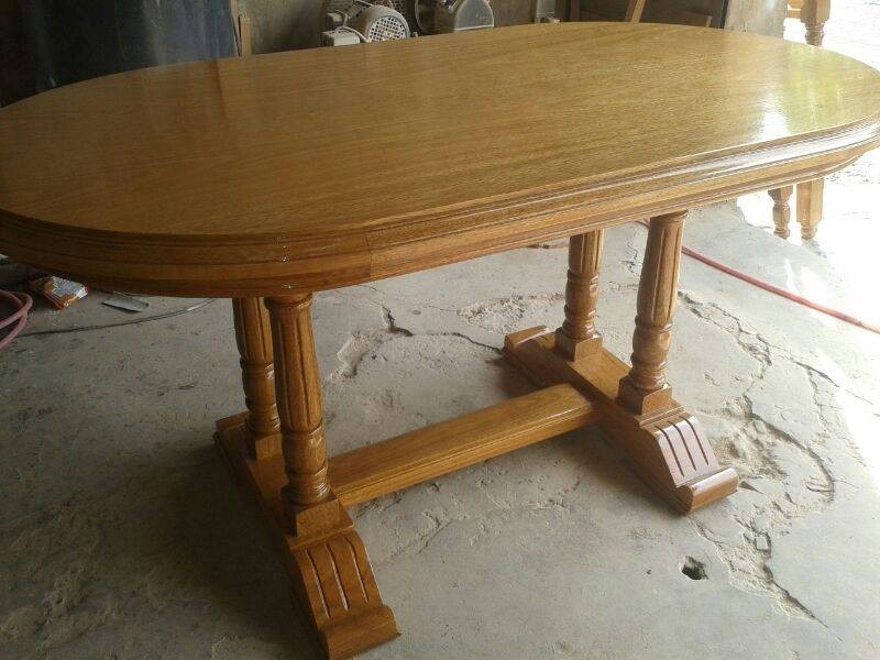 Mesa oval de roble 1,60 extensible 12.600,00 en mercado libre