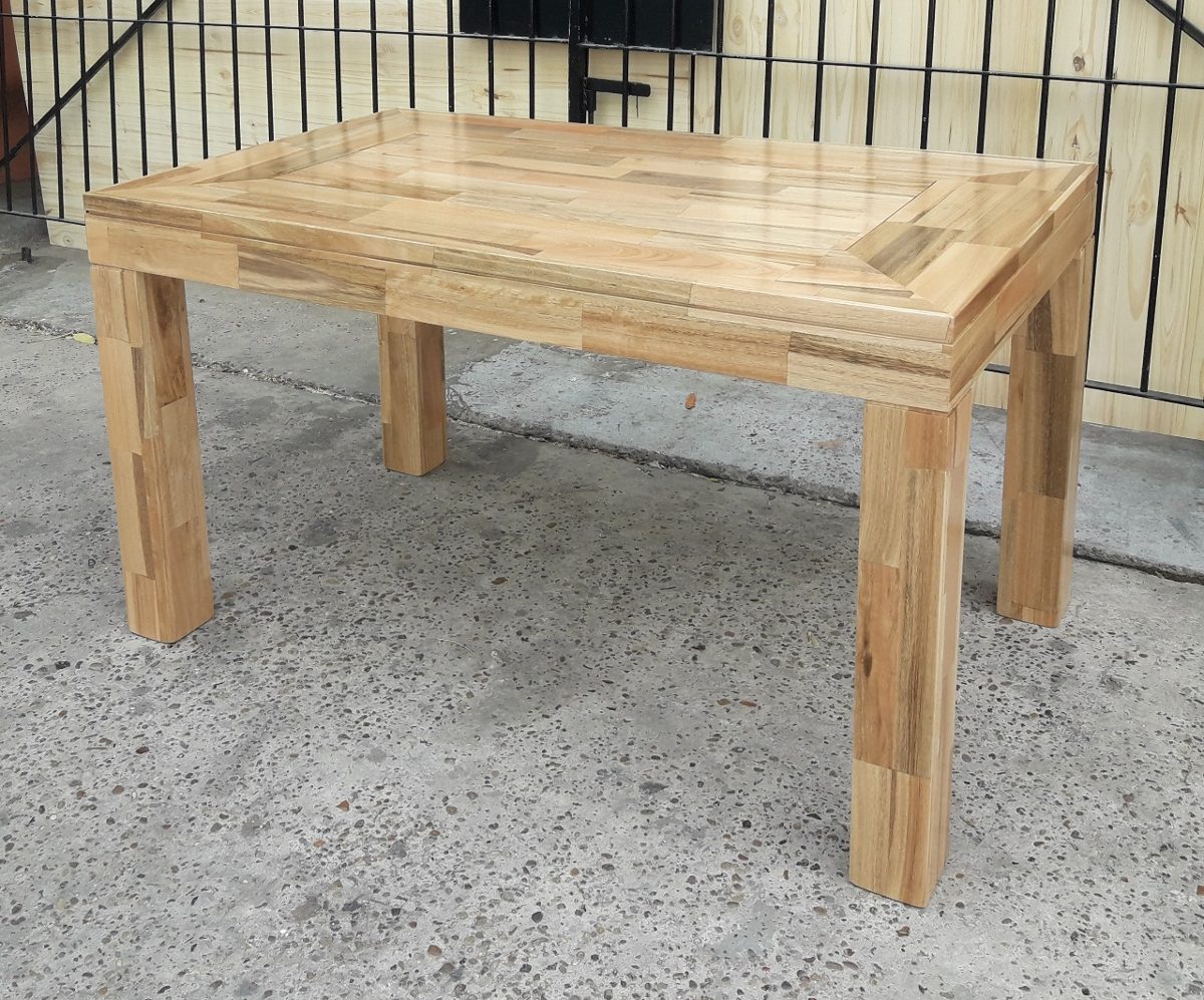 Mesa Para Cocina Madera Maciza Eucalipto Laqueada 1.40x80 - $ 10.510 ... Mesa Para Cocina Madera Maciza Eucalipto Laqueada 1.40x80 - $ 10.510 ...